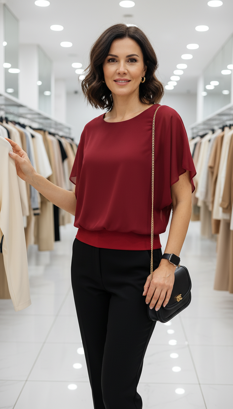 Bluse Aura – Rot