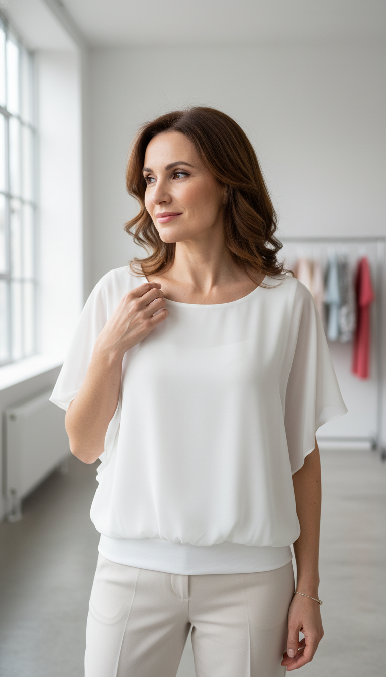 Bluse Aura – Weiß
