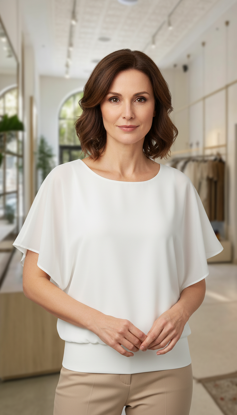 Bluse Aura – Weiß