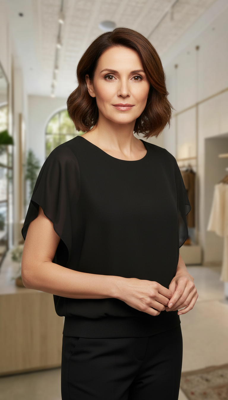 Bluse Aura – Schwarz