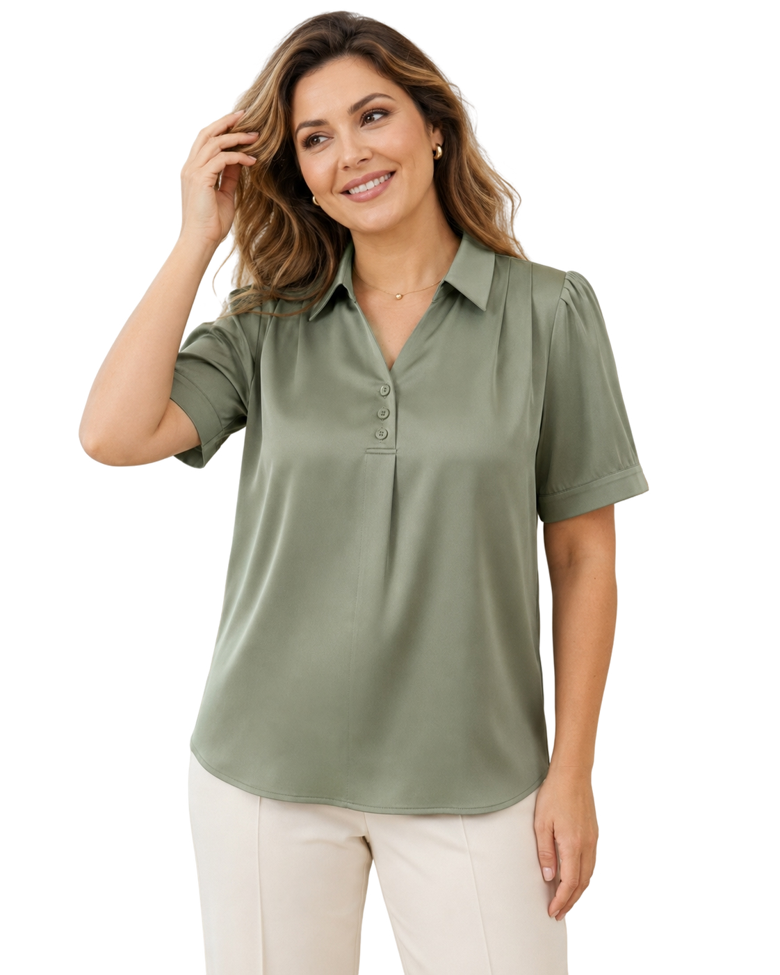 Bluza Camelia – Verde Olive