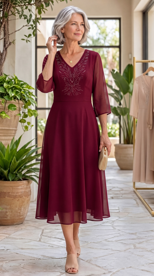 Rochia Cassandra – Bordo