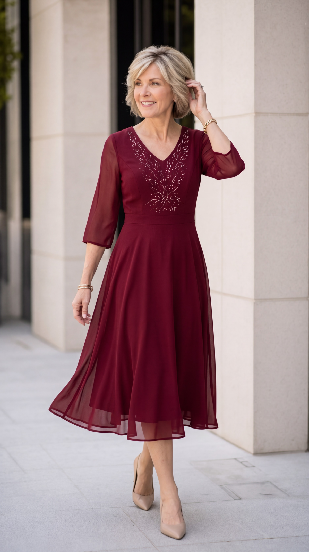 Rochia Cassandra – Bordo