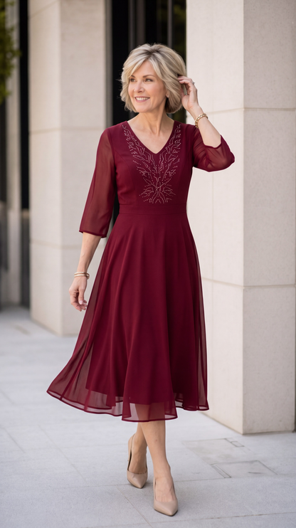Rochia Cassandra – Bordo